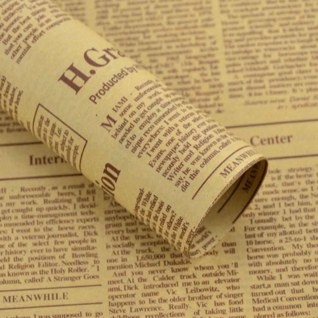 Premium Vintage Craft Paper Kertas Kraft Vintage Premium Motif Vintage Rustic Paper Buket Pembungkus