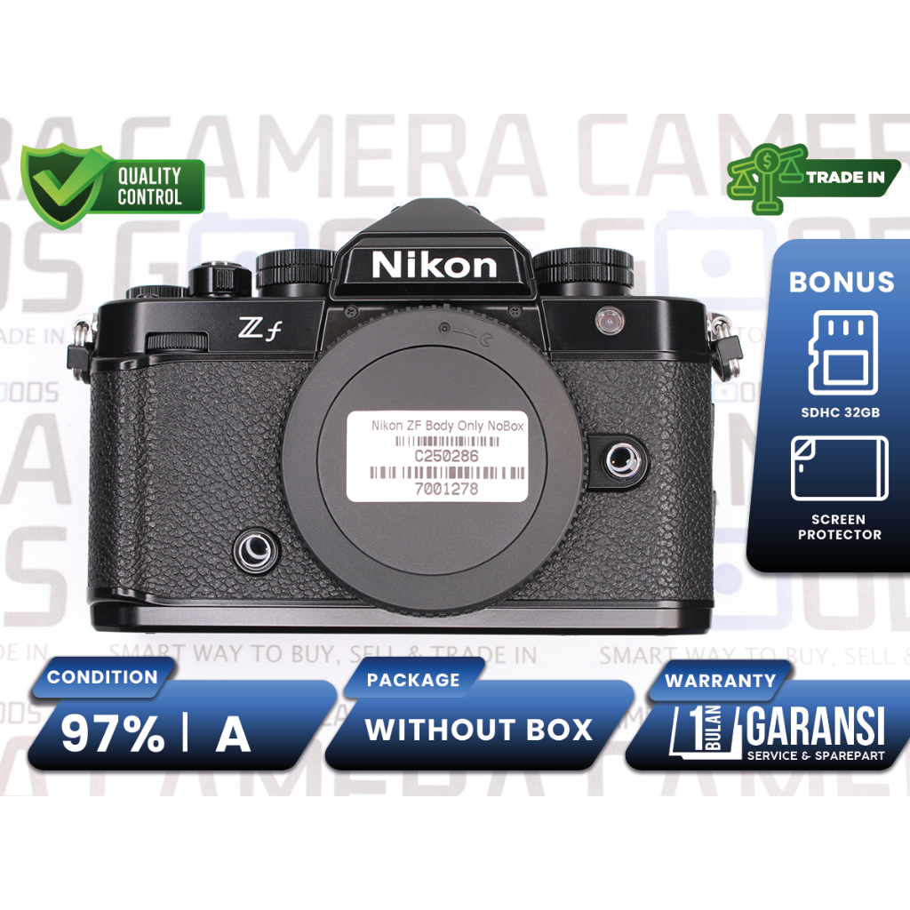 Kamera Nikon ZF Mirrorless Full Frame Body Only Second Bekas Grade A / Nikon Z F - C250286