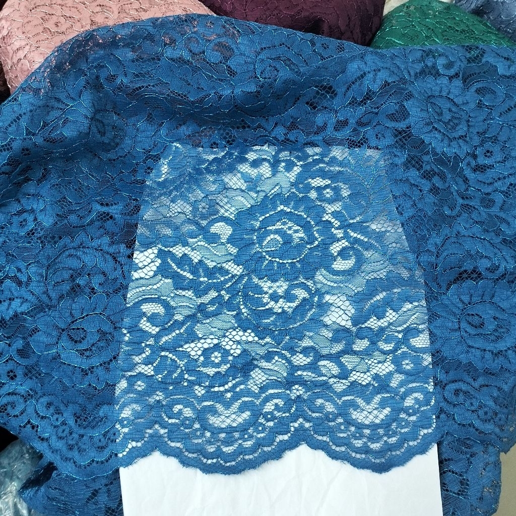 bahan kain brokat katun metalik premium/kain brokat katun metalik mewah