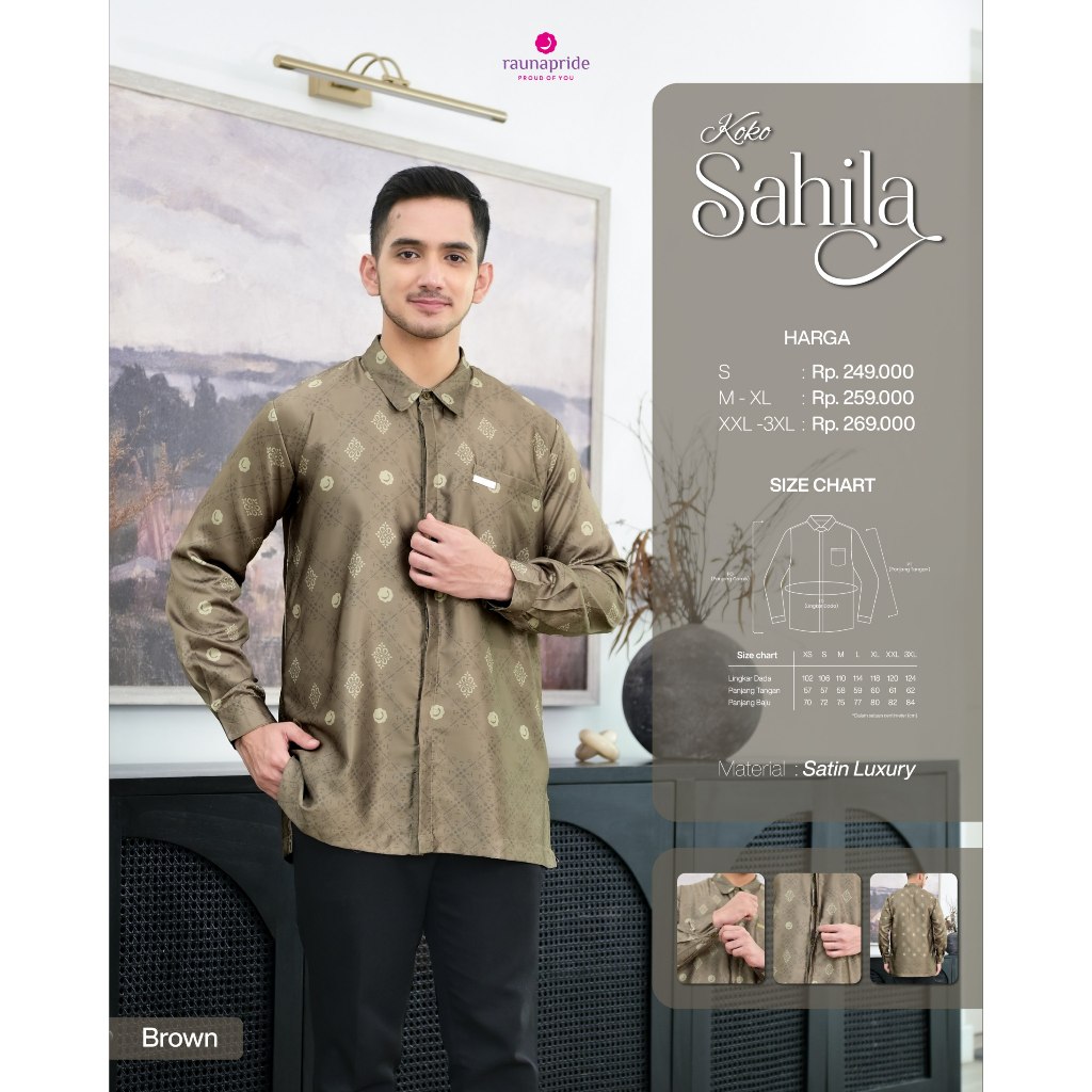 Rauna Sahila Brown Couple Pasangan Model Lebaran Terbaru 2026