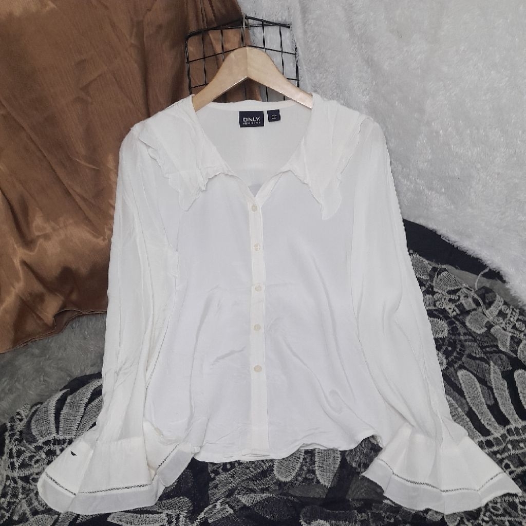 Sailor putih, atasan wanita korean, Baju putiu sailor, kerah sailormoon