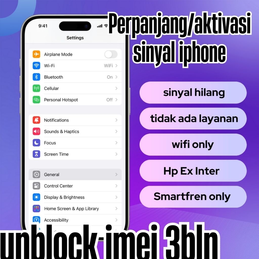 Perpanjang Jaringan iPhone 3 Bulan