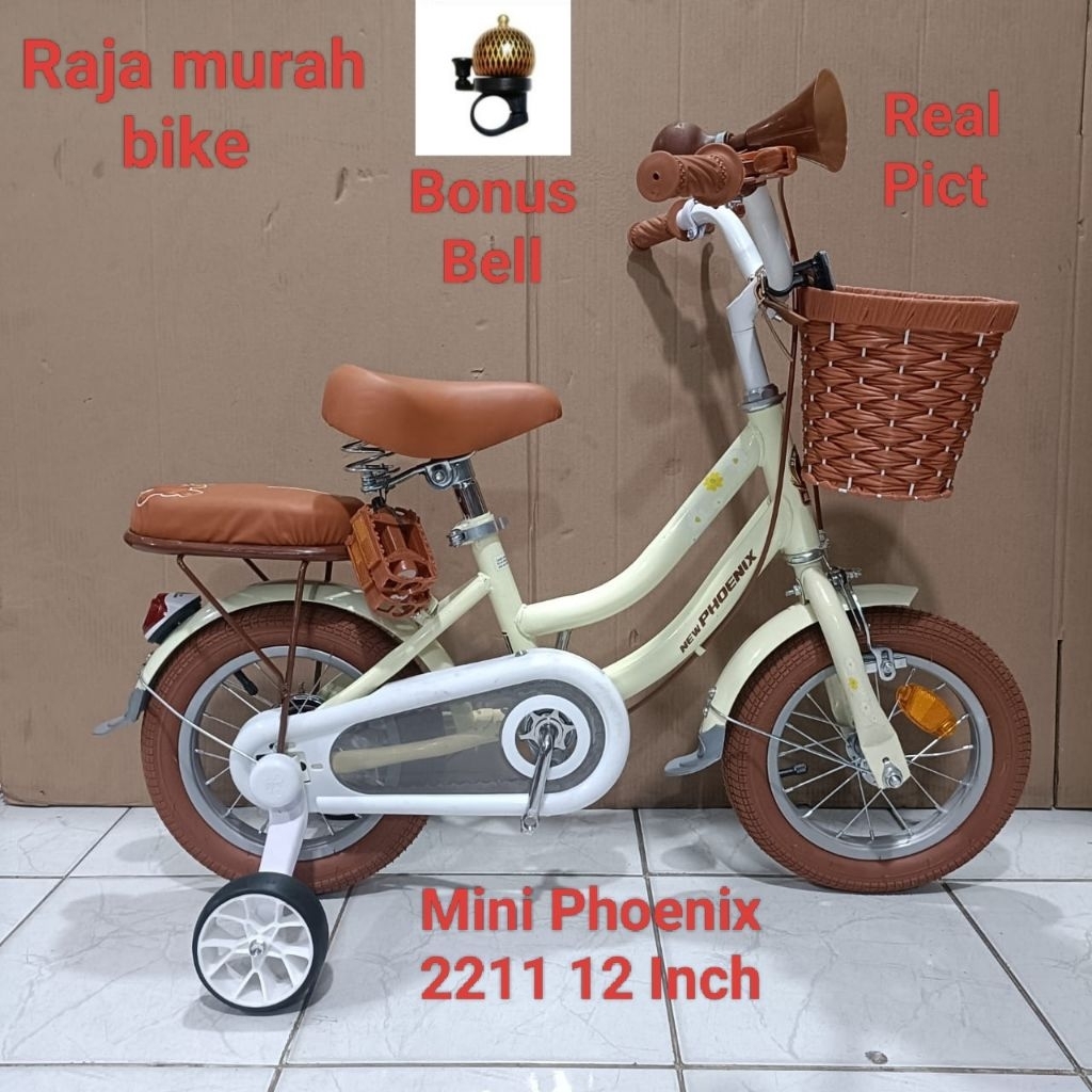 Sepeda anak mini Phoenix 2211 12 inch sepeda anak perempuan mini 12 inch Phoenix