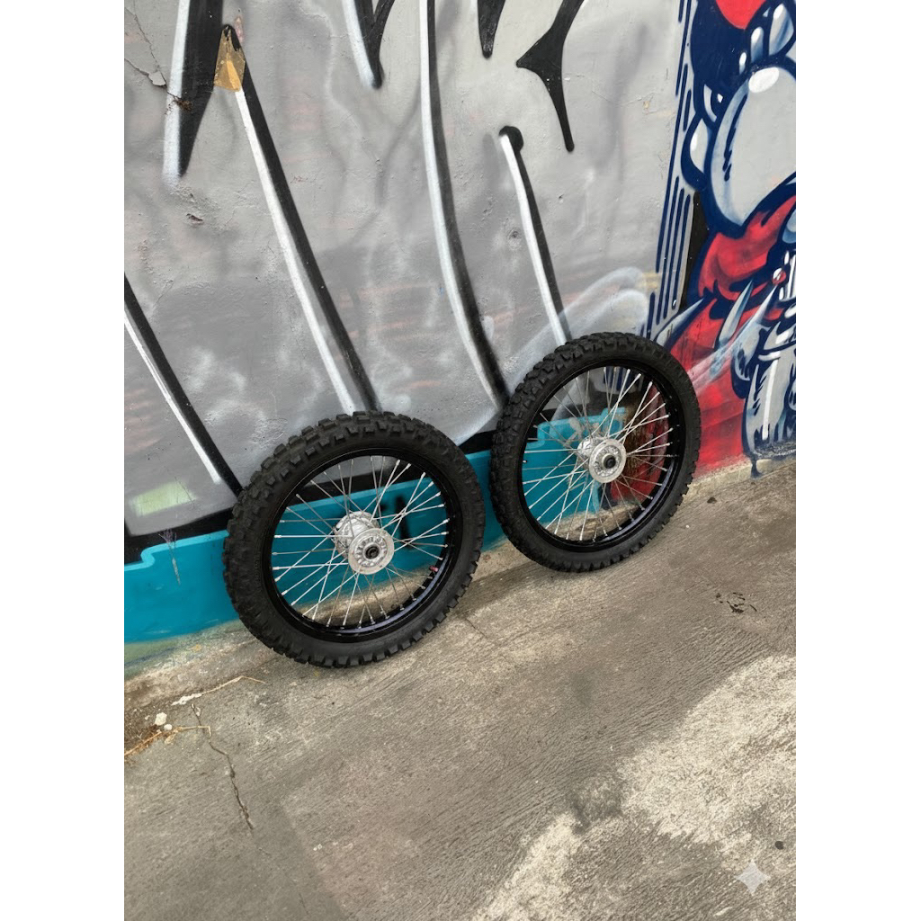 WHEELSET KLX CRF 18/21 TRABAS