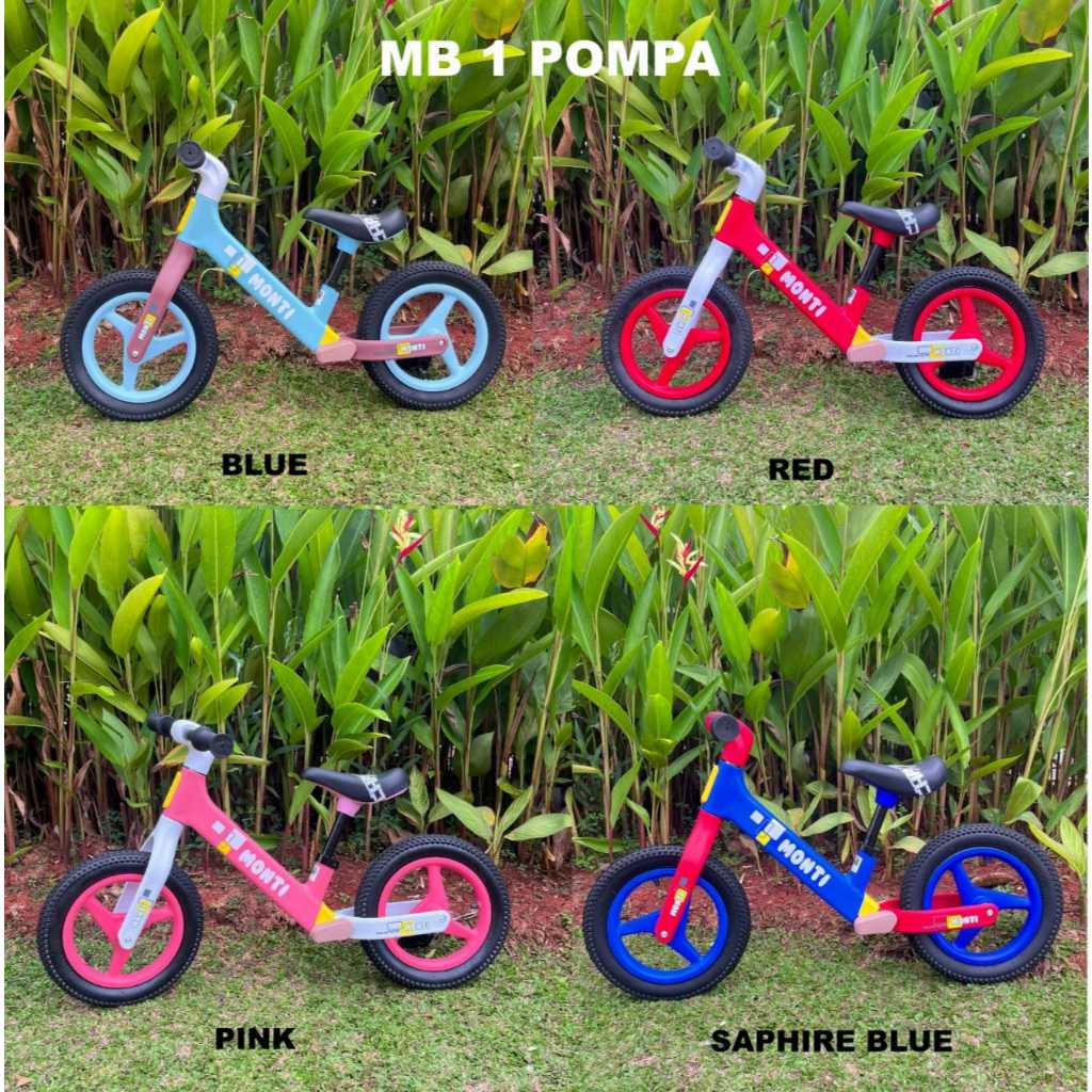 ELEMENT PUSH BIKE MONTI BALANCE BIKE BAN HIDUP - Sepeda anak push bike