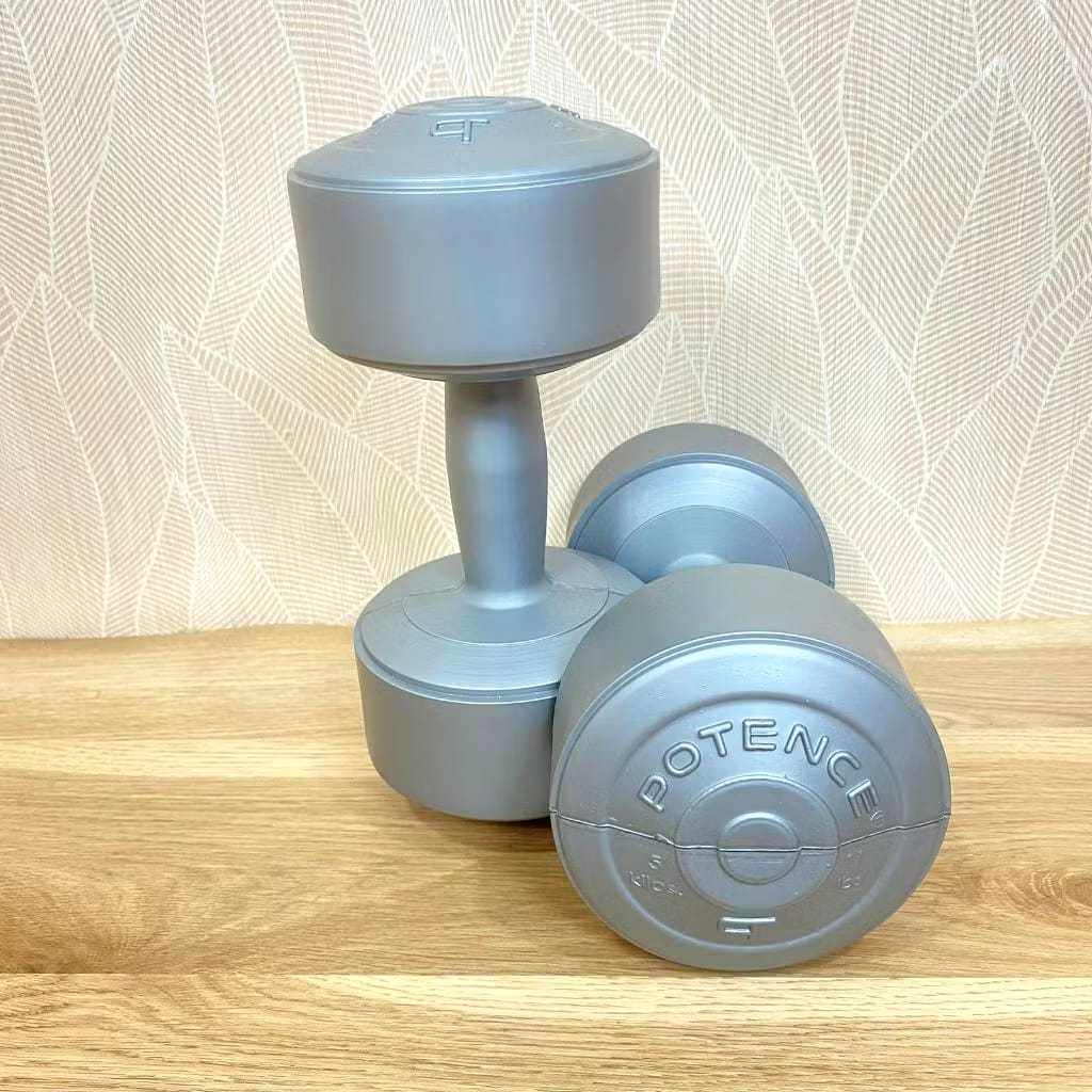 Barbel Kosongan Dumbell 1 kg ( isi 1 PC) barbel KOSONGAN Plastik Tebal