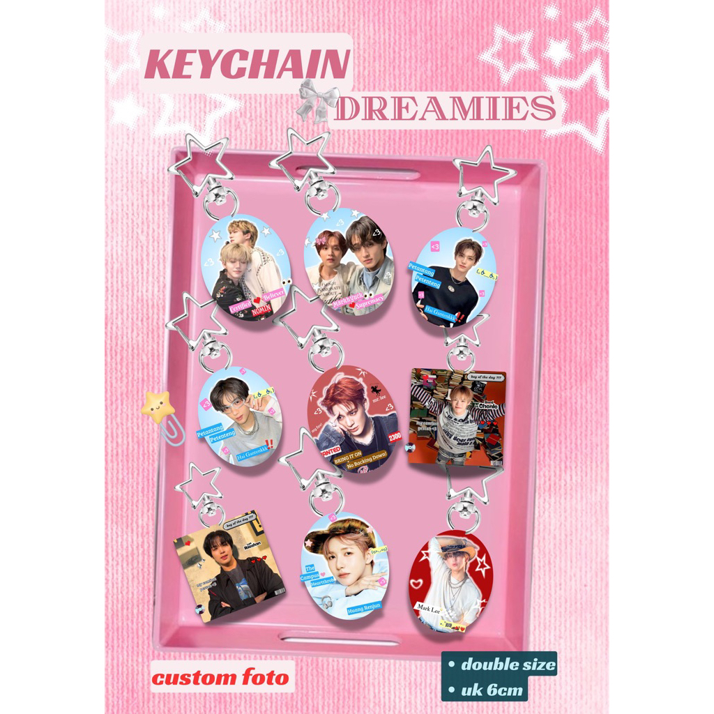 KEYCHAIN BOYS CHARMS [ BISA CUSTOM GROUP LAIN ] NCT DREAM 127 WAYV WISH NCT U