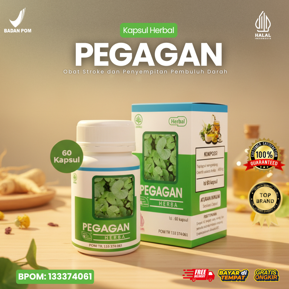 HIU Ekstrak Daun Pegagan Herbal 60 Kapsul