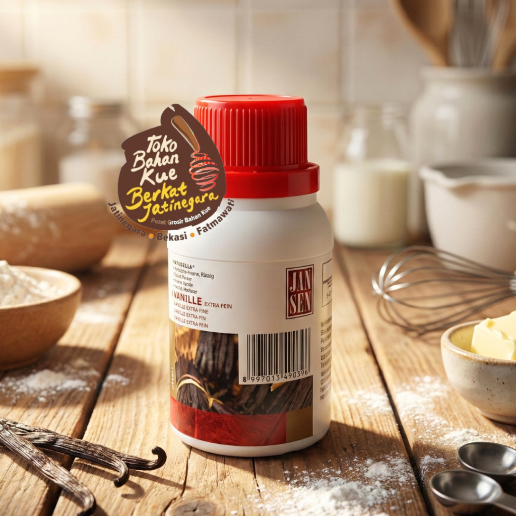 JANSEN VANILLA EXTRACT KEMASAN 100 GR / VANILA EKSTRAK VANILI