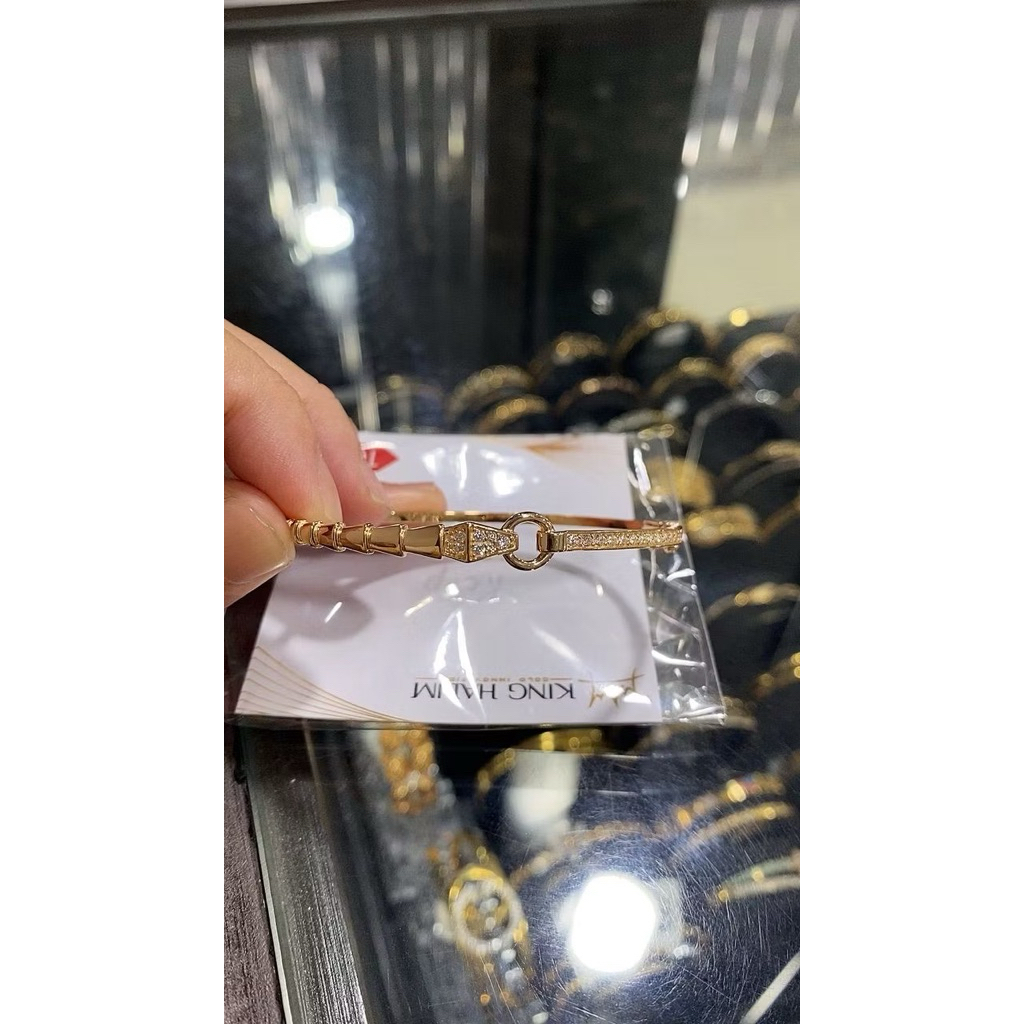 Gelang Oval Fashion Emas 16k