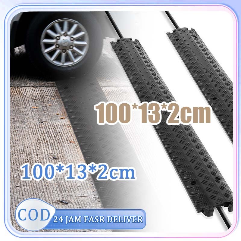 1meter Cable Duct Hitam Ducting Kabel Hitam Penutup Kabel Listrik Lantai Floor Cable Duct