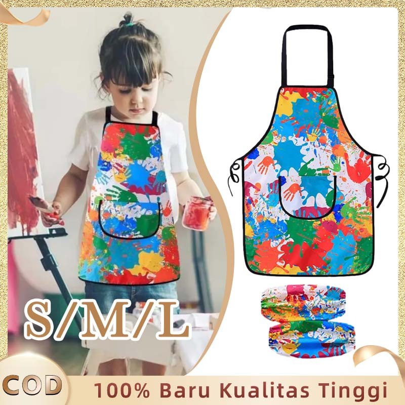 Apron Anak Untuk Melukis Apron Anak Lukis Celemek Pelukis Anak Painting Celemek Melukis Tahan Noda