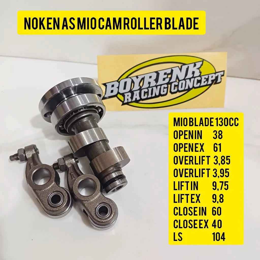 NOKEN AS RACING MIO/MIO SPORTY CAM RRA BLADE 130CC-200CC-BOYRENK RACING CONCEPT