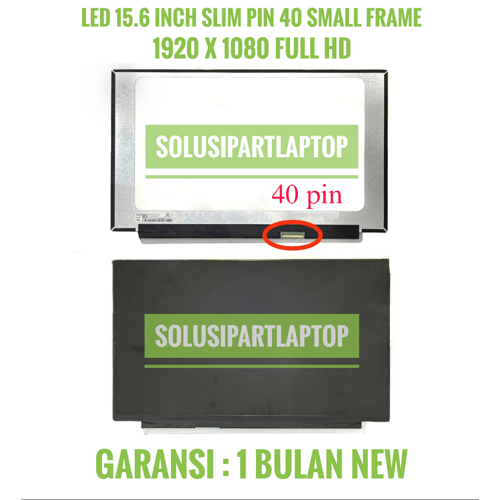 Led Laptop 15.6 Inch Slim 40 Pin FHD 1920X1080 144Hz 120hz