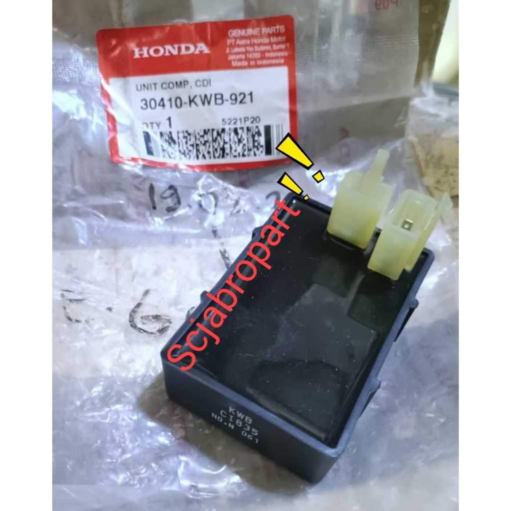 30410 KWB 921.... CDI UNIT COMP HONDA BLADE 110 (tahun 2008-2011)  Honda REVO 110 ABSOLUTE (tahun 20