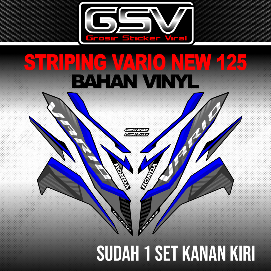 STRIPING HONDA VARIO 125 NEW 2024/2025  STICKER VARIO 125i GEN 2 VARIASI STIKER 125 ORIGINAL