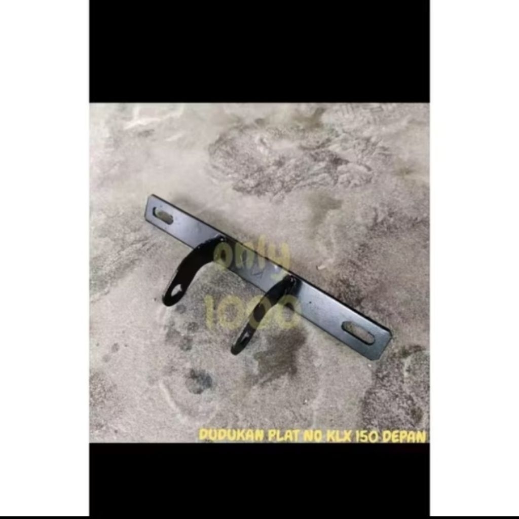 dudukan plat nomer klx 150 besi tebal sparepart engine aksesoris trail supermoto motocross