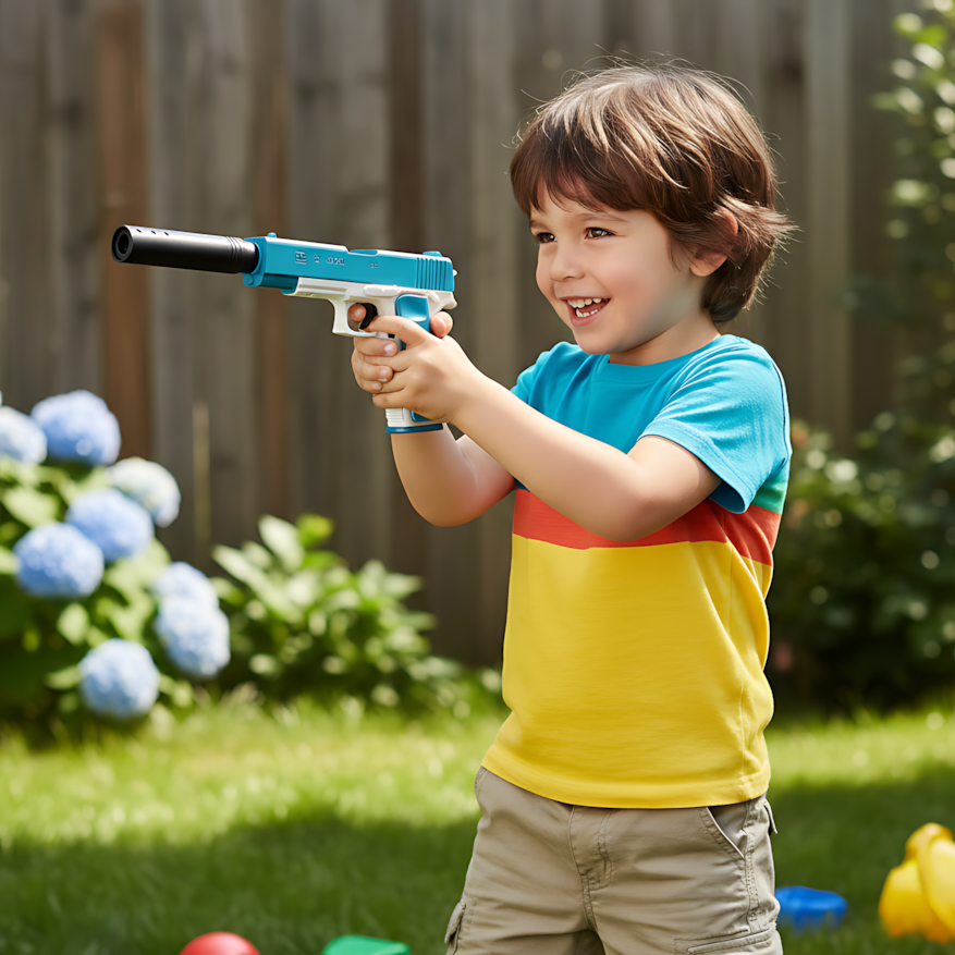 Mainan Anak PISTOL PLASTIK 1911 Tembakan Plastik Eva Soft Bullet Series Tembakan Pistol Mainan