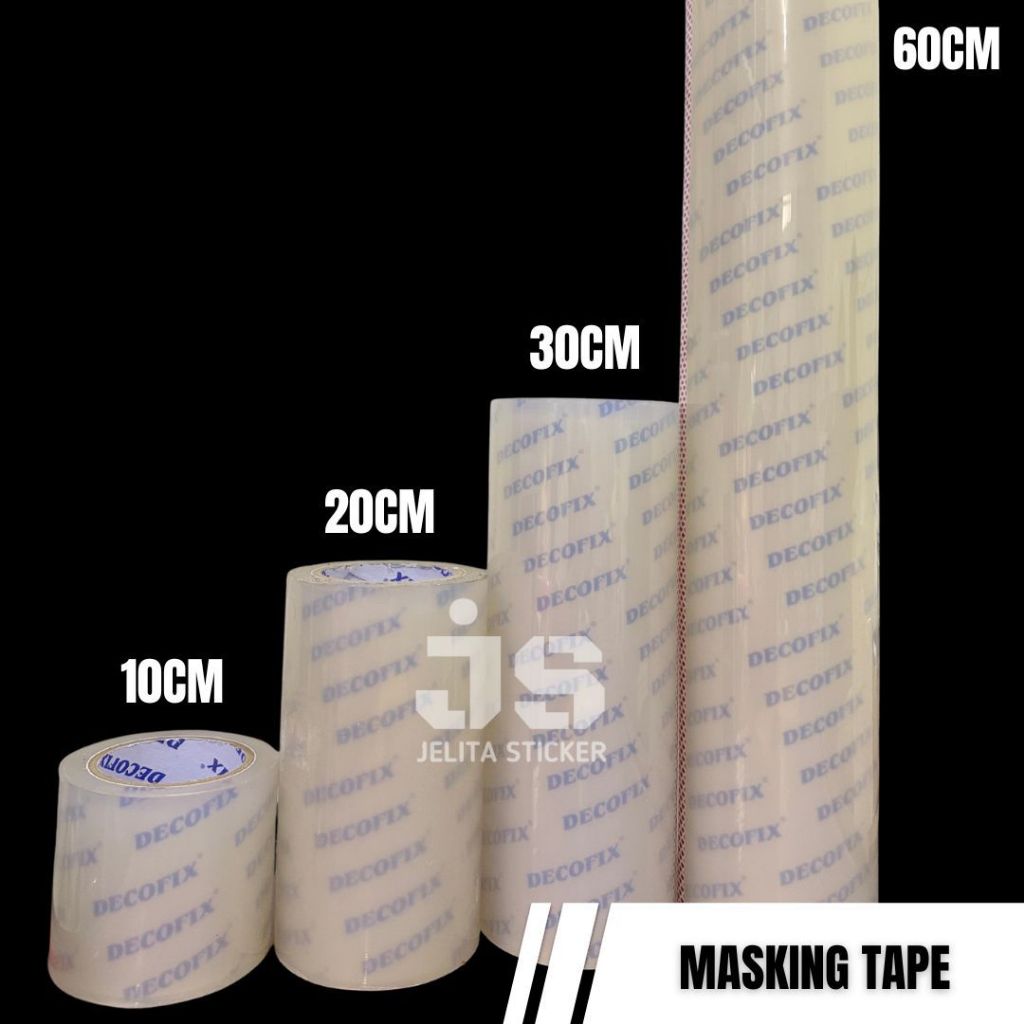 [ ROLL ] Masking Tape Transfer Tape Bening Lebar 20cm 30cm 60cm