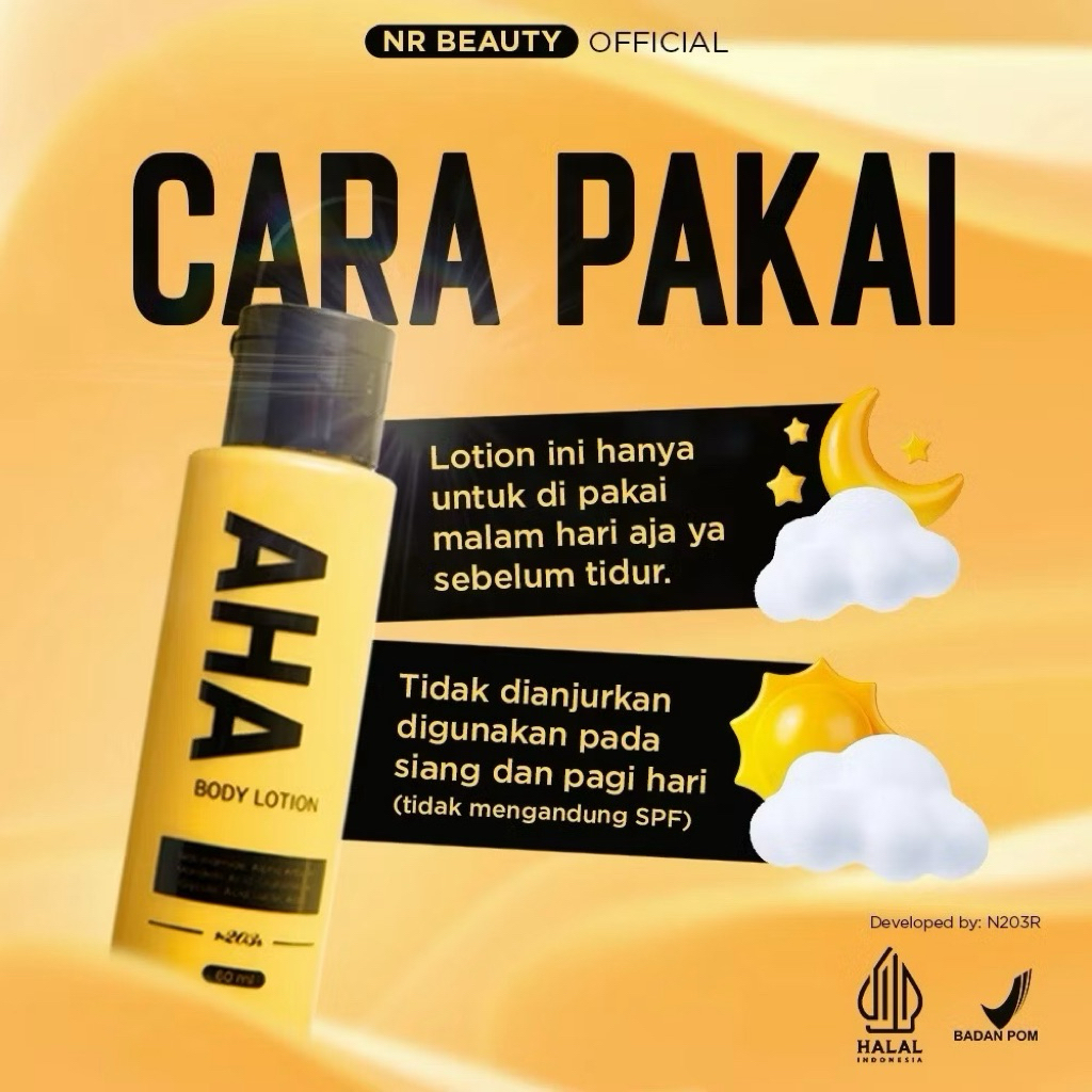 NR AHA Body Lotion Whitening 60ml