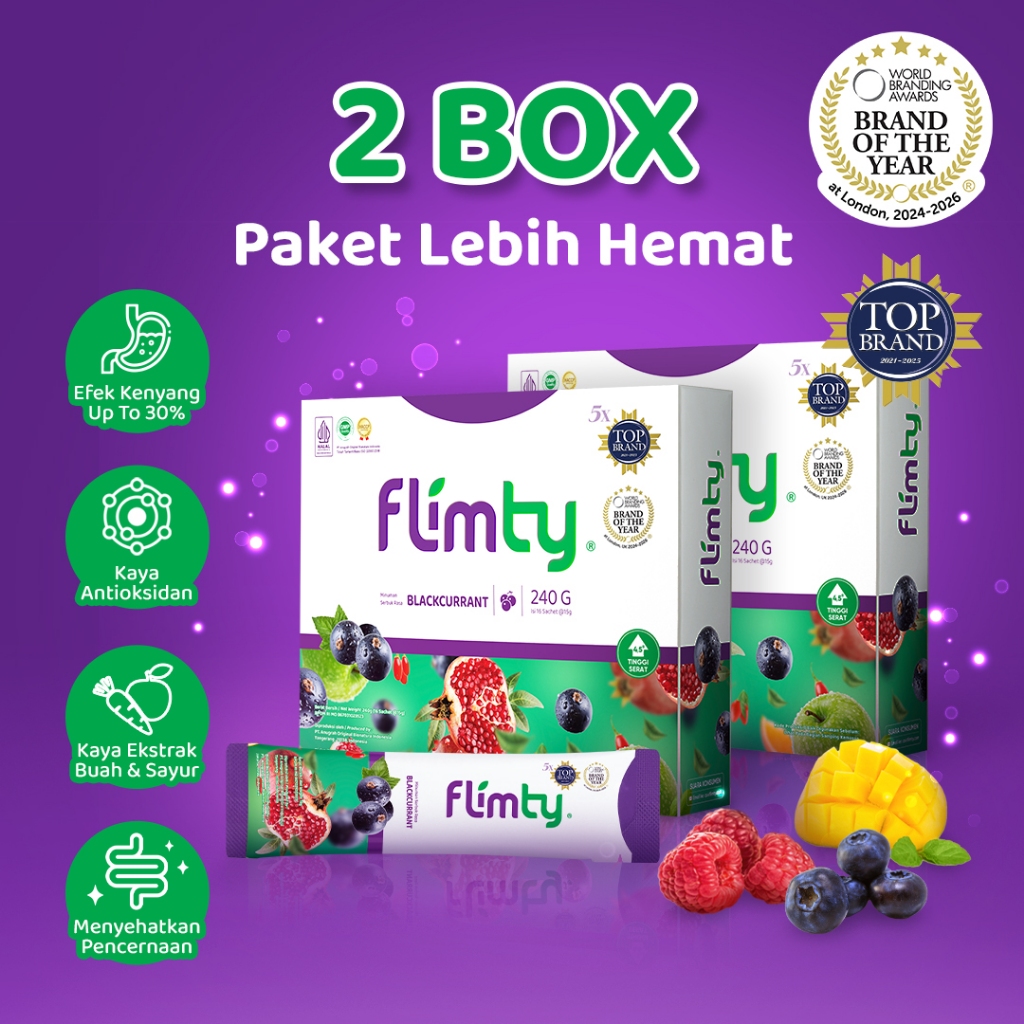 Flimty Fiber - Bundling 2 Box - Paket Lebih Hemat