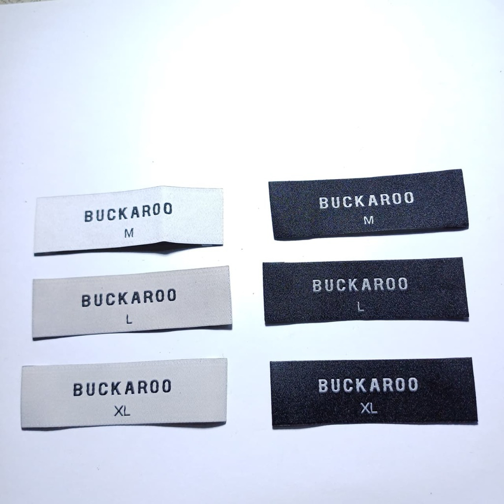 Label Woven Buckaroo Premium Quality Garment Tag