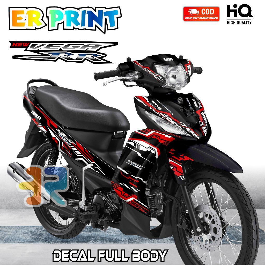 Stiker Decal Vega RR Full Body Variasi Desain Hitech
