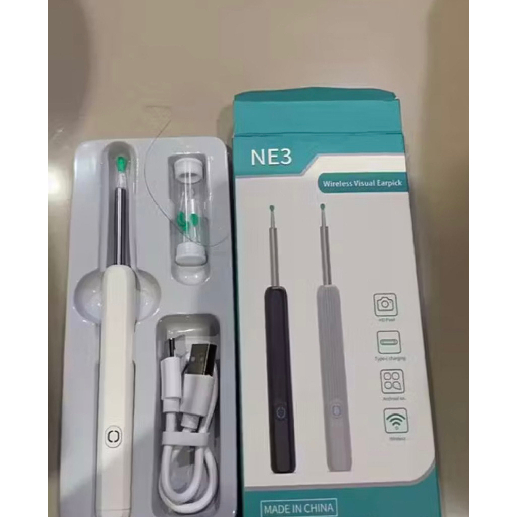 COD Ready korek HD kuping kamera LED smart Pembersih Telinga kamera kuping led korek kuping bayi ala