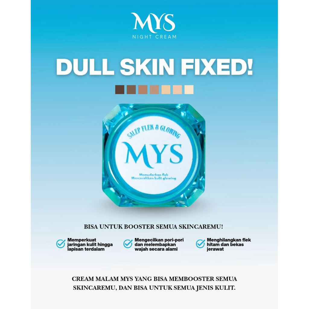 MYS CREAM SALEP/SALEP FLEK/SALEP GLOWING/BOOSTER CREAM/CREAM FLEK/CREAM GLOWING/CREAM JERAWAT/ NIGHT