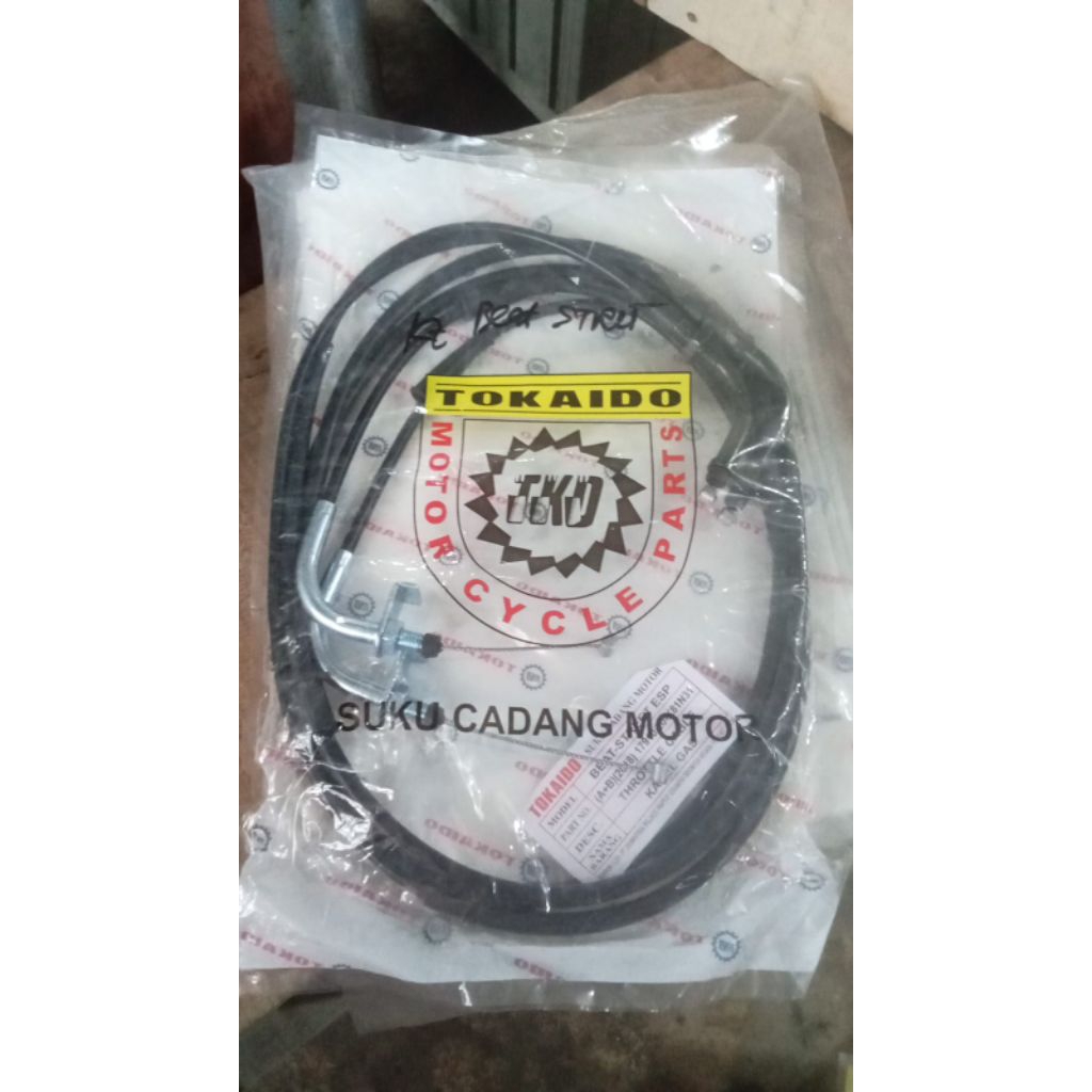 Kabel Tali Gas Beat Street A + B / Kabel Tali Gas Motor Beat ESP/ Beat POP/ Scoopy
