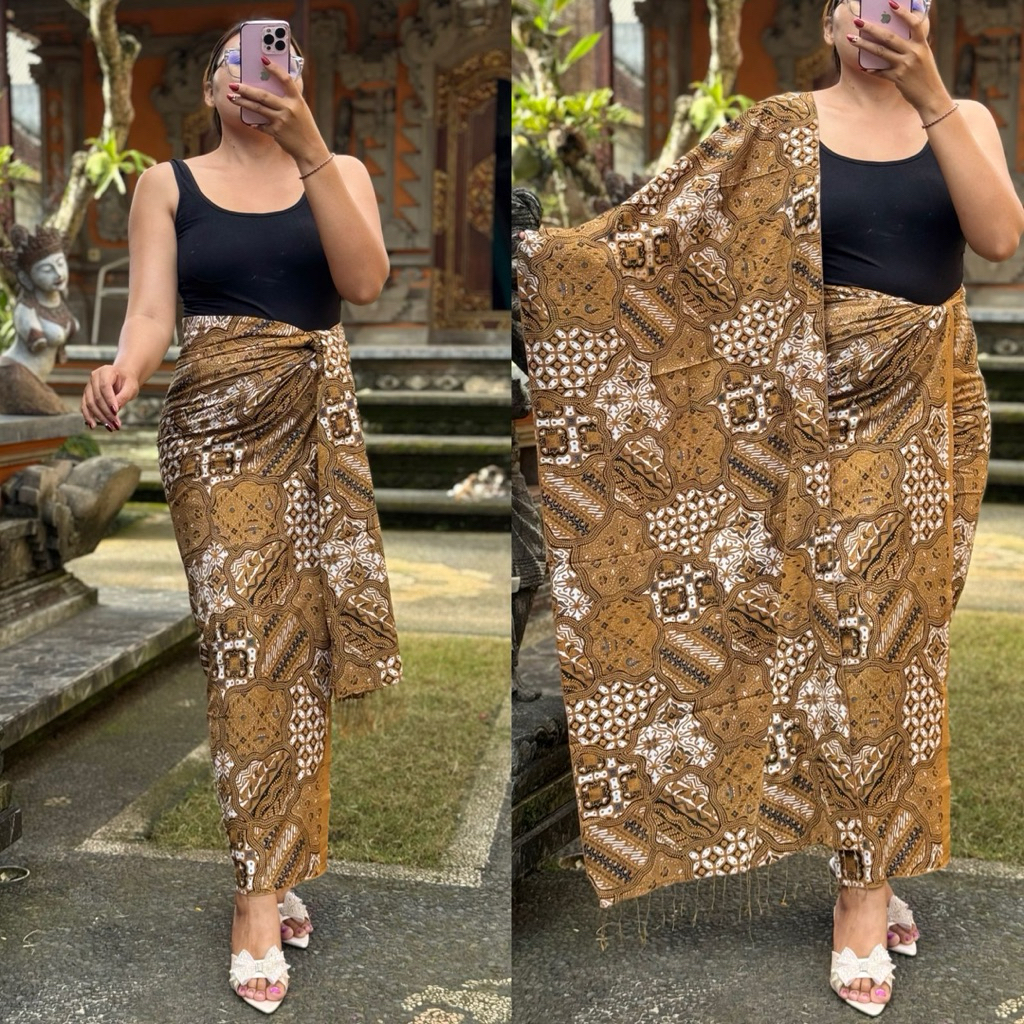 sutra Paris premium selendang jumbo motif batik klasik