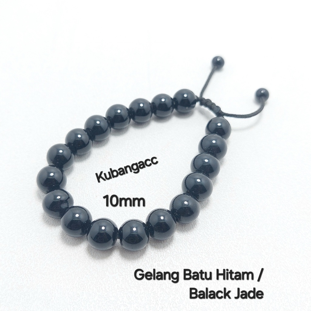 Gelang -Gelang Batu Alam Gelang Batu Black Jade Gelang Batu Hitam Gelang Tangan Pria Wanita