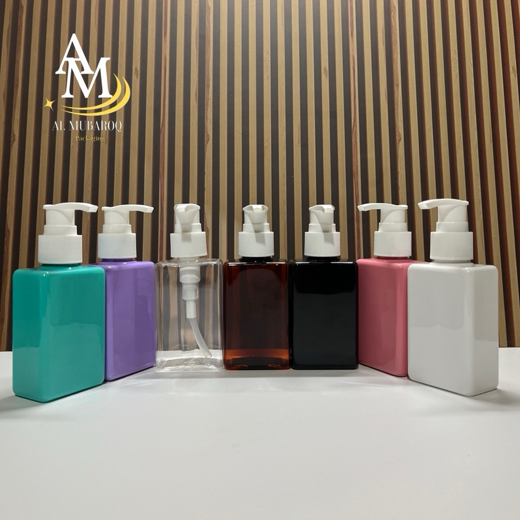 Botol Pump 100ml Kotak Tutup Pump Lotion Putih