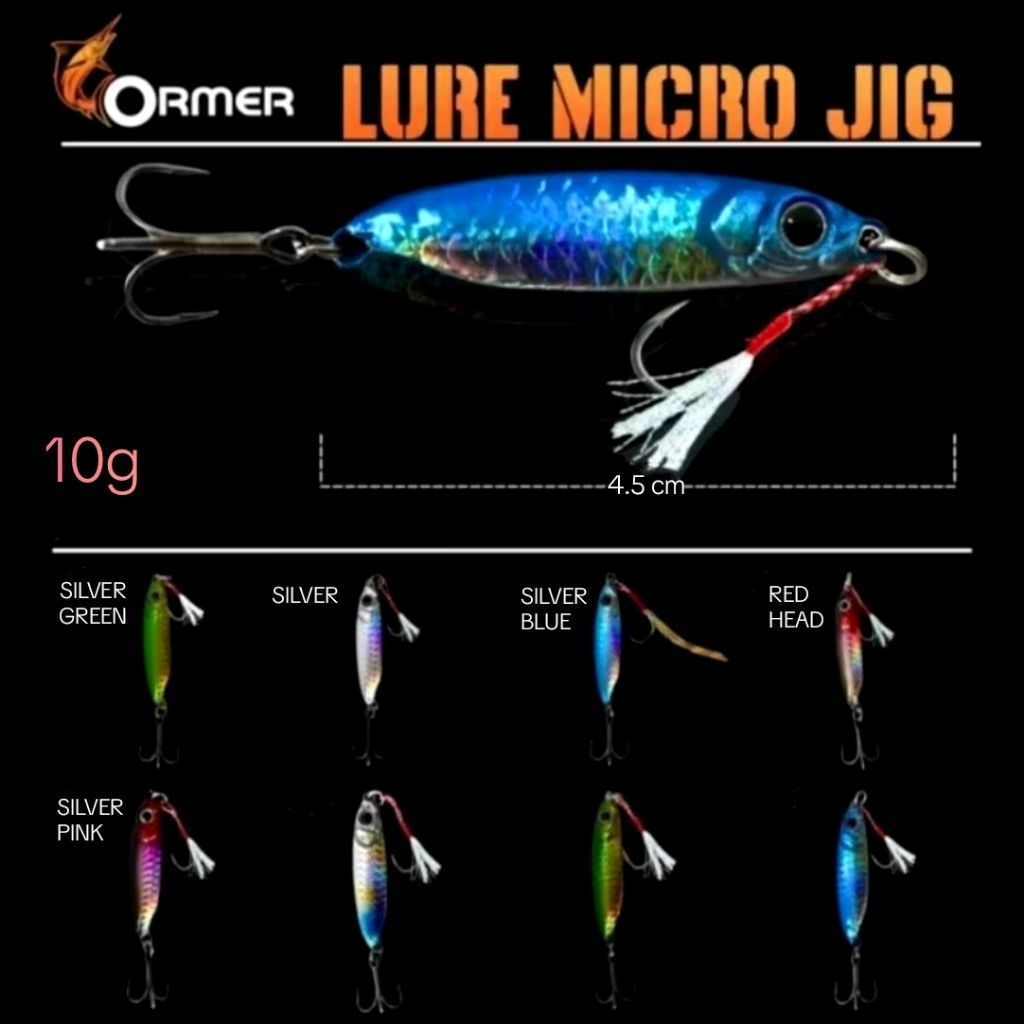 Umpan Pancing Metal Jig ORMER Full Set