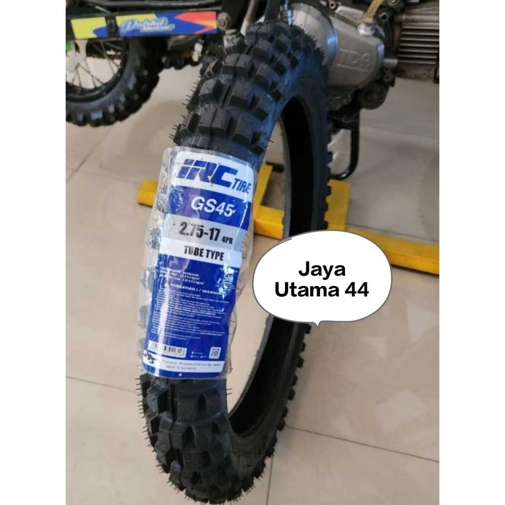 Ban Luar IRC 275-17 GS45 Tubetype Original Ban Motor tahu Trail Bebek Trel tahu