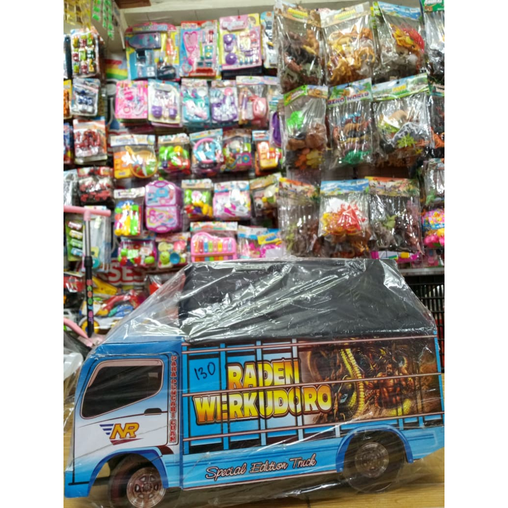 mainan anak truk oleng kayu JUMBO