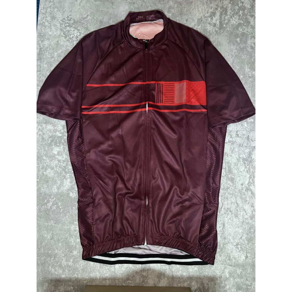 Jersey Sepeda Motif 1 Maroon Merah