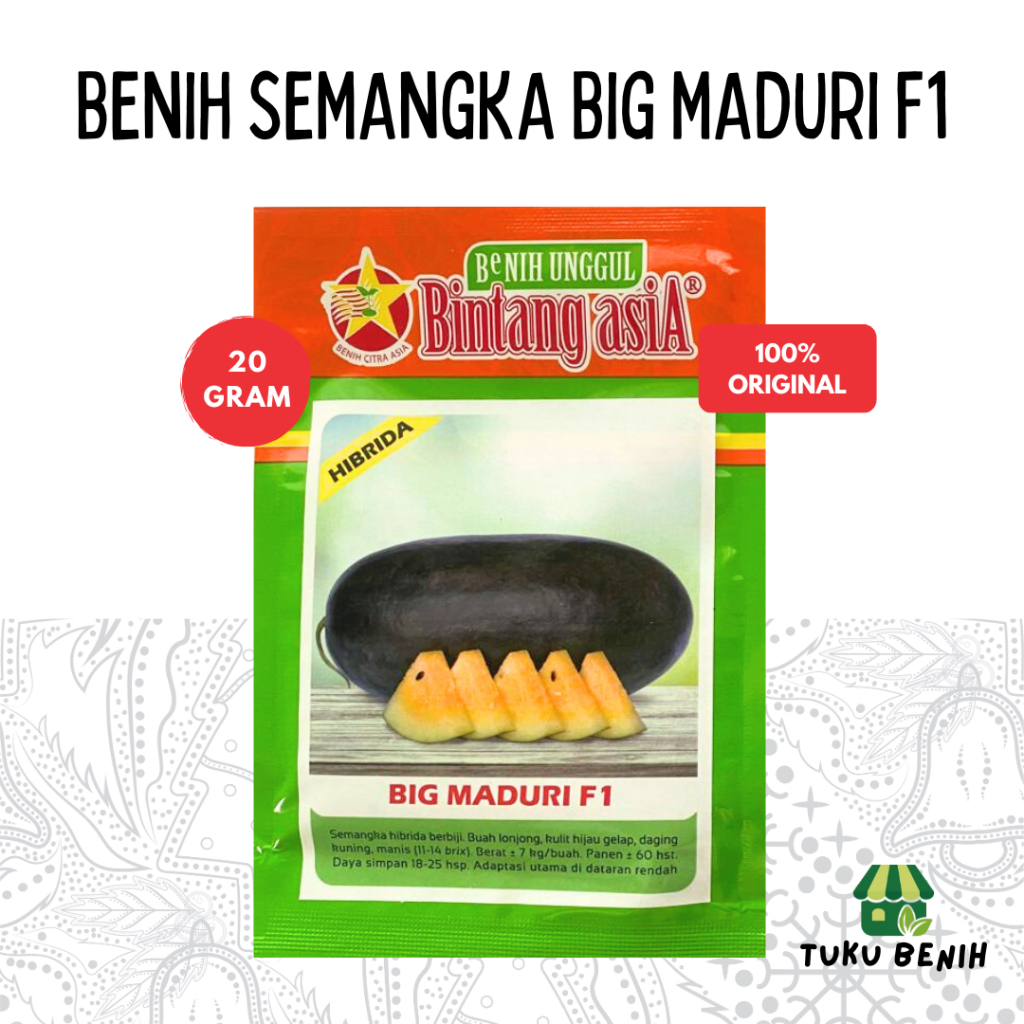 Benih Semangka Big Maduri 20 Gram - Bintang Asia