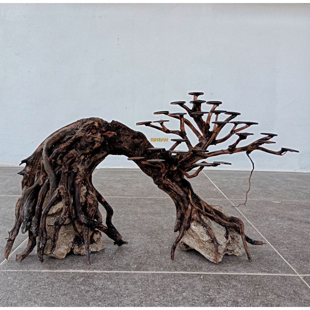Bonsai Aquascape Hardscape Custom Bonsai Style untuk ukuran tank 45cm sampai 60cm