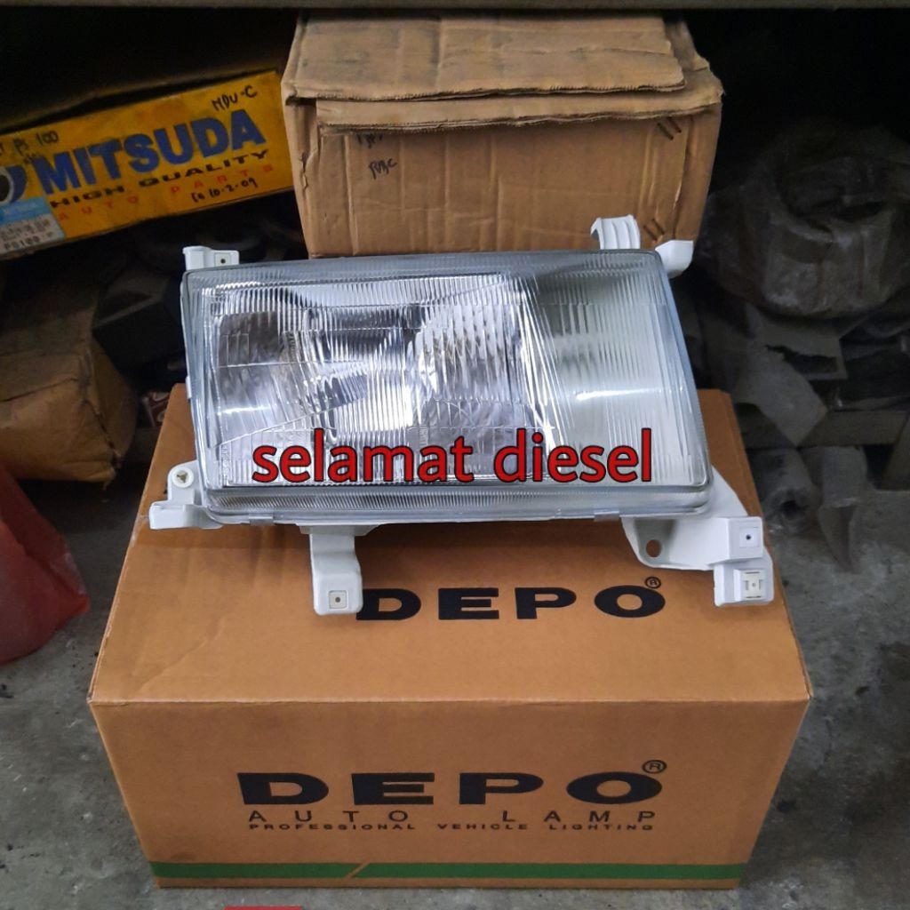 Lampu Depan Besar Head Lamp Headlamp Kijang Kapsul 1997 1998 1999 DEPO mlm-llrp-RD-C