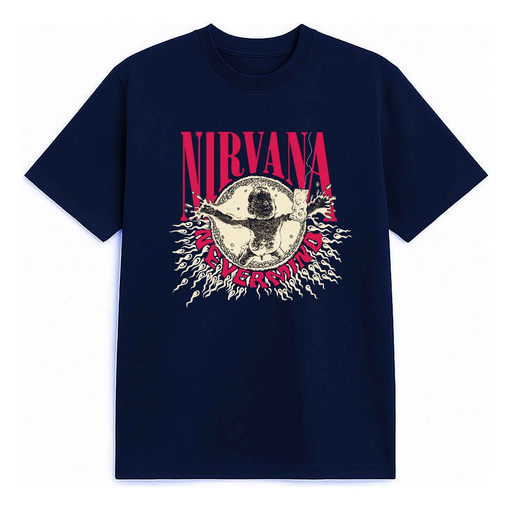 Kaos Band Nirvana Nevermind | Kaos Musik Nirvana Nevermind | Kaos Custom