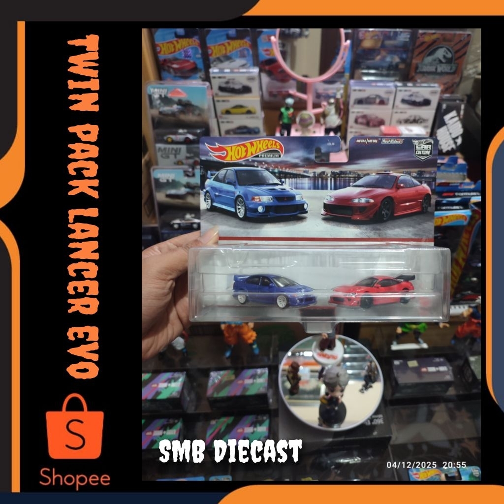 HOT WHEELS TWIN PACK MITSUBISHI LANCER EVOLUTION X '95 MITSUBISHI ECLIPSE