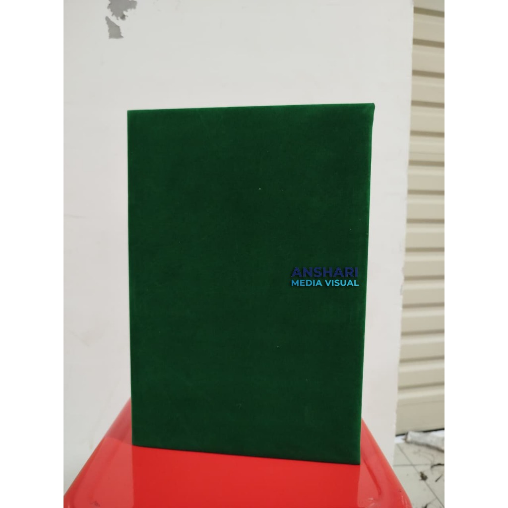 Map Sampul Ijazah/Rapor Polos Bahan Beludru Tebal (Bludru) Warna Hijau