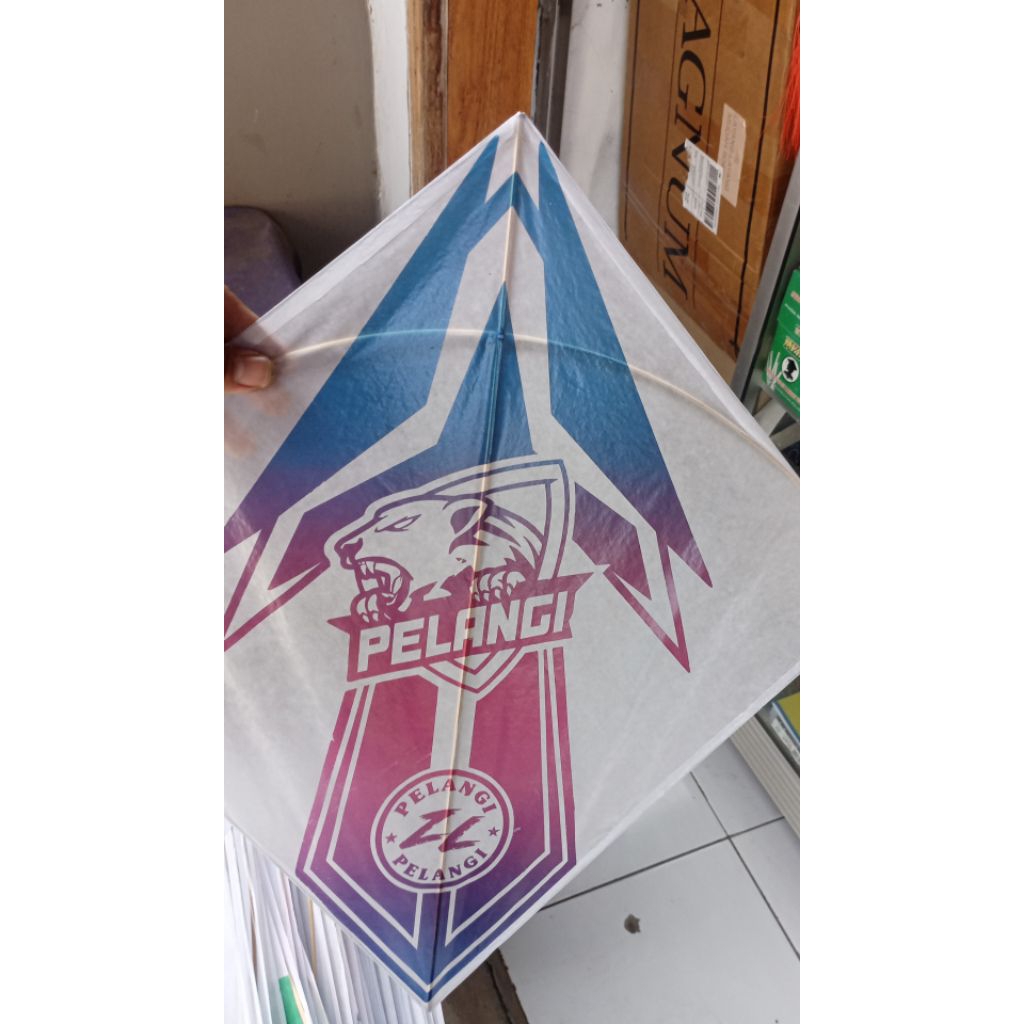 layangan standar sortir arku lurus tajuk motif tergantung stok