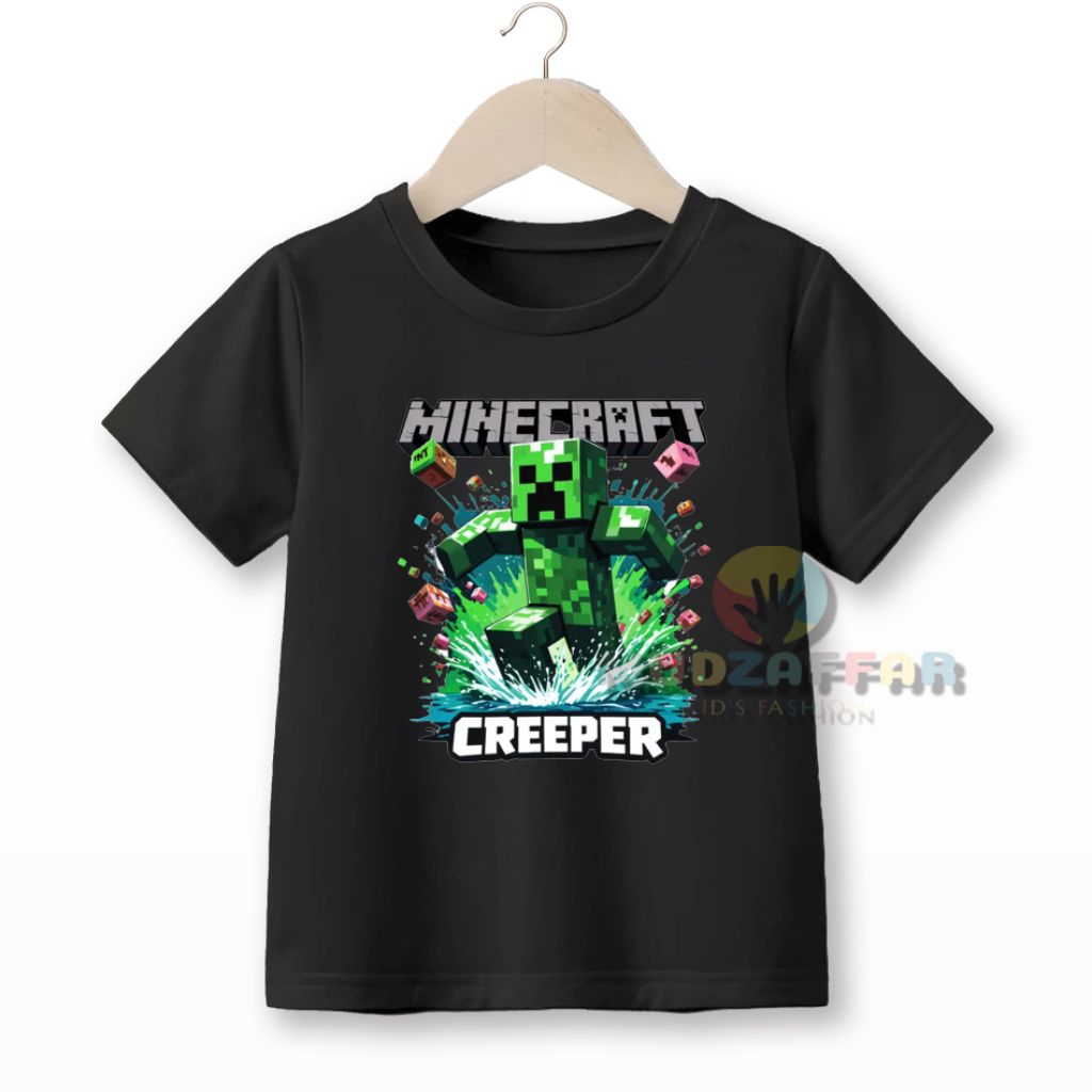 BAJU KAOS ATASAN ANAK MINECRAFT BAJU KAOS ANAK MINECRAFT