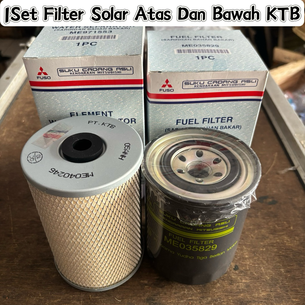 Set Filter Solar Atas dan Bawah Canter Original KTB dan Filter Solar Atas ME035829 Filter solar bawa