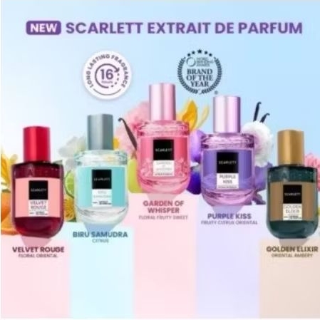 scarlet eau de parfum 30ml all varian (original tanpa dus)