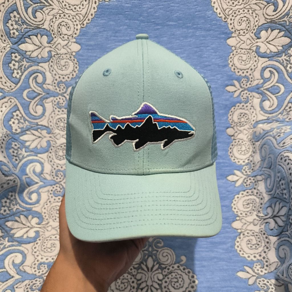 Topi Patagonia Shark Logo Trucker Original