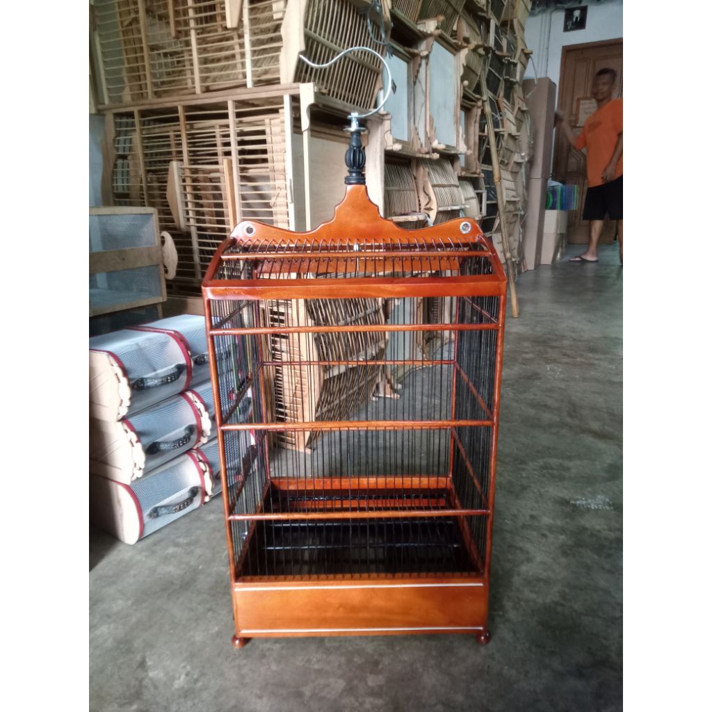 sangkar replika Ebod atau raja no 4 jeruji rapat luar kota