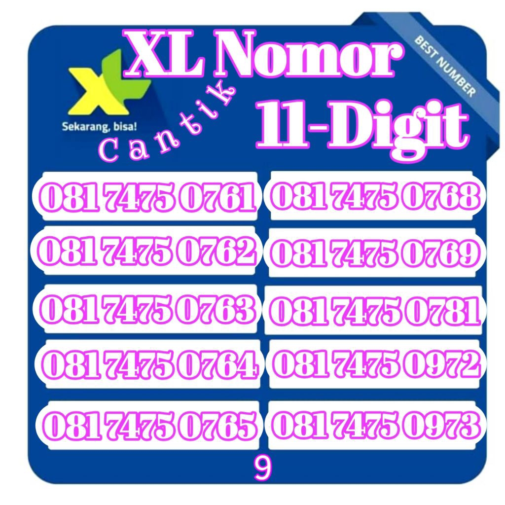promo perdana XL nomor cantik 11digit (Cek Deskripsi)